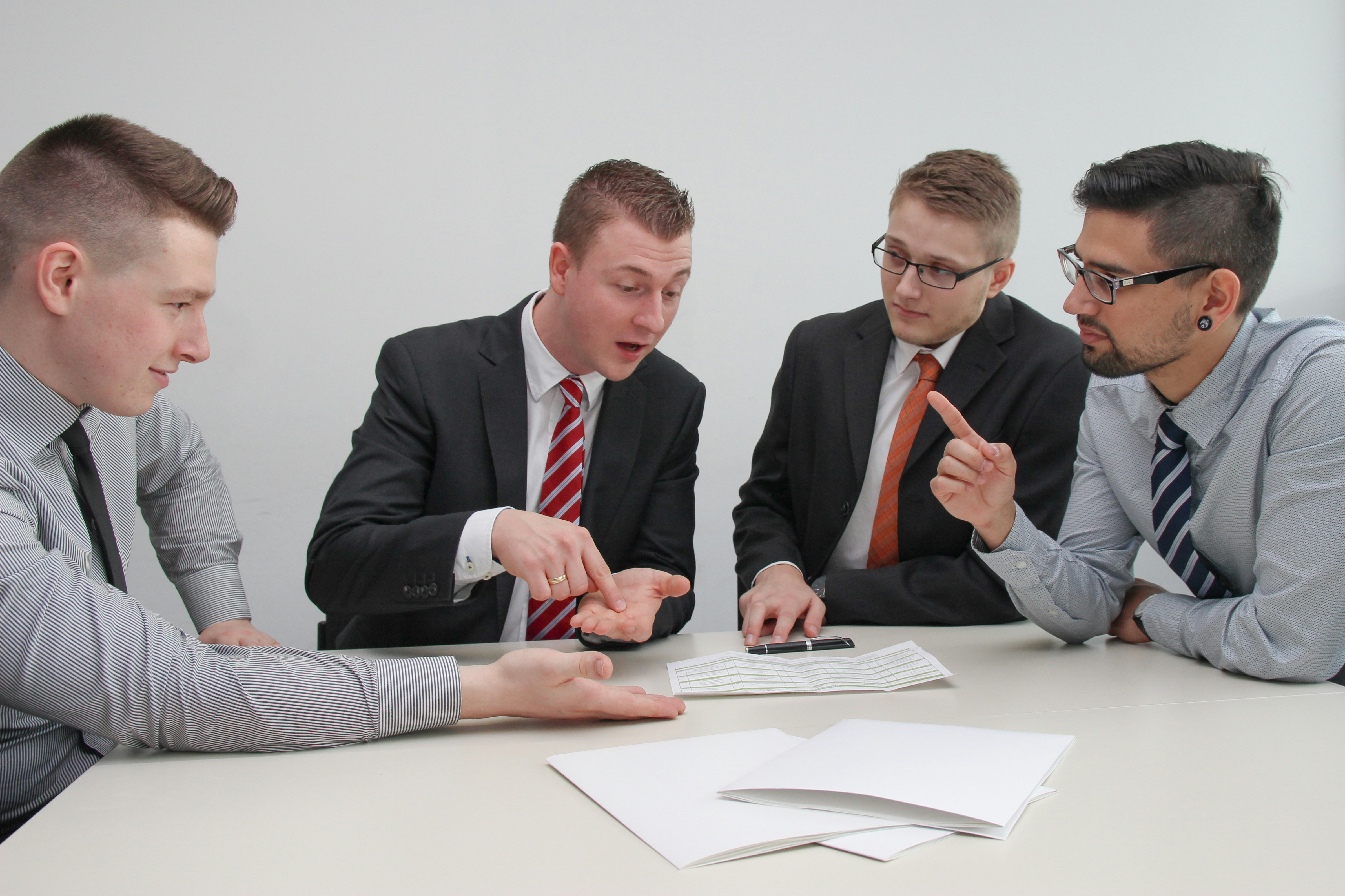 Financial advisor consulting with a client